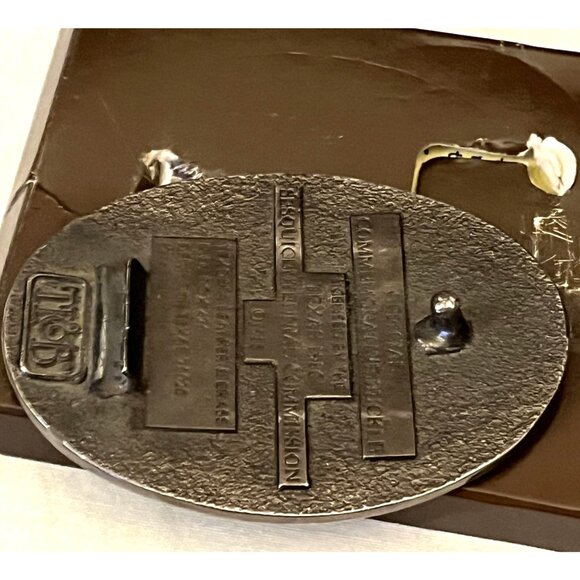The State Of Texas 1936-1986 Sesquicentennial Texas Star Belt Buckle - Picture 6 of 14
